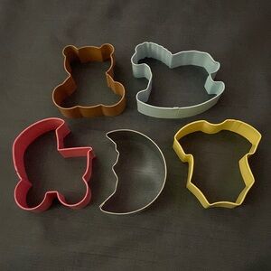 Set of 5 Baby Shower Cookie Cutters